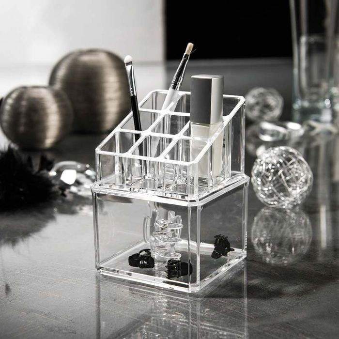 Ensemble de 5 rangements transparents pour maquillage