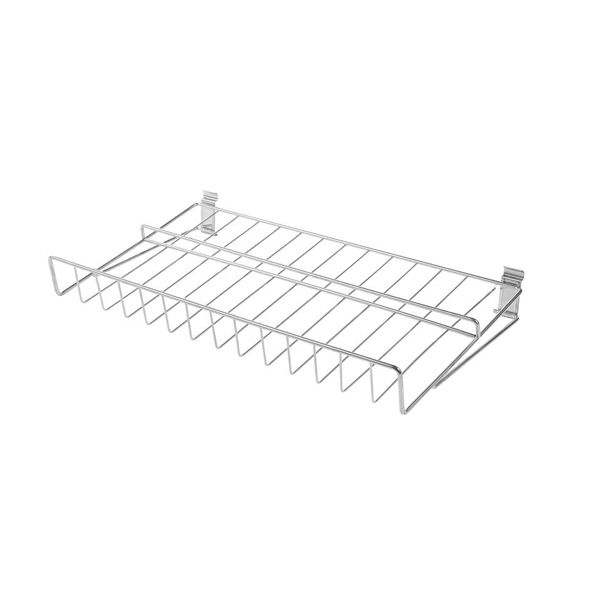 Rangement mural pour chaussures chromé "Walltech"