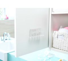 Rangement mural auto-adhésif pour maquillage 4 compartiments "Vision" 7 Compactor