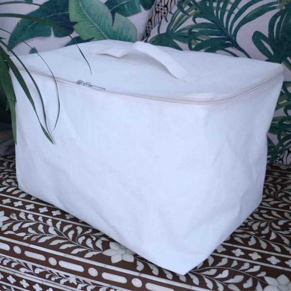 Sac zippé blanc "Flex"