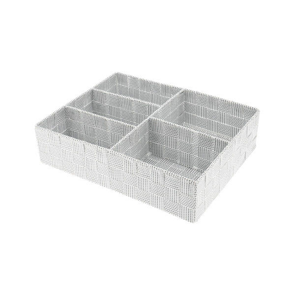 Séparateur de tiroir blanc "Toronto" 5 compartiments