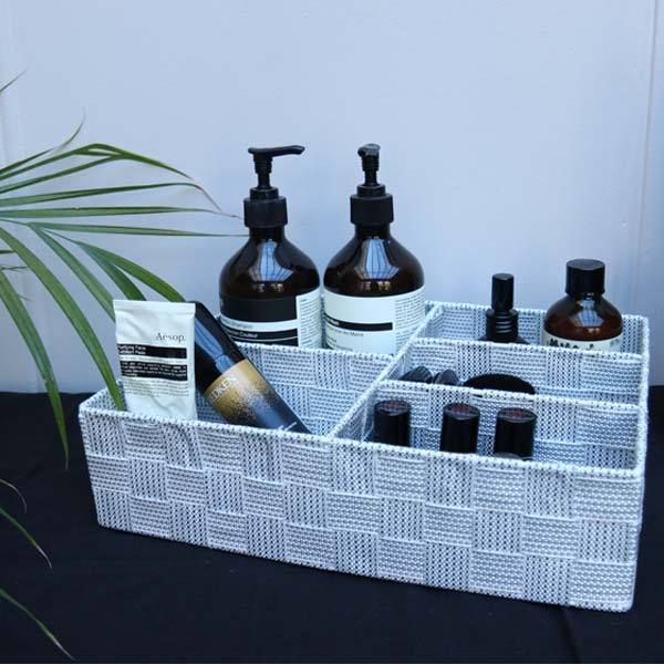 Séparateur de tiroir blanc "Toronto" 5 compartiments