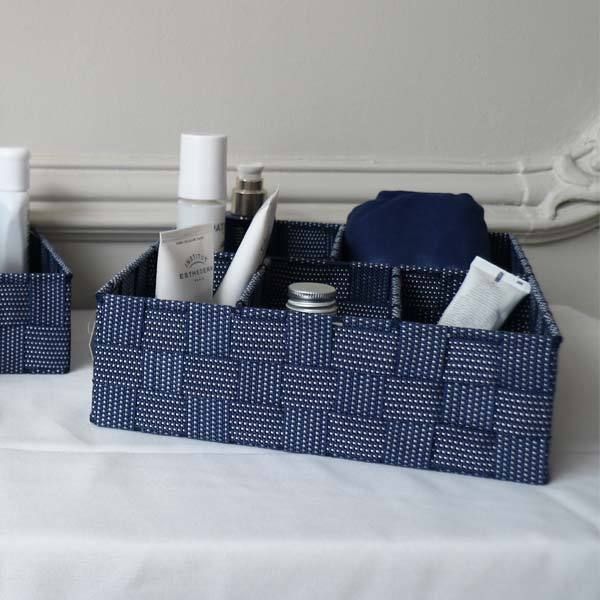 Séparateur de tiroir bleu "Toronto" 5 compartiments