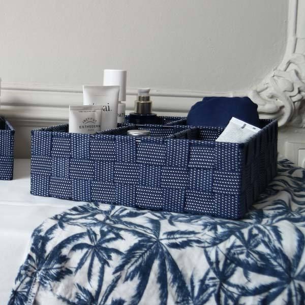 Séparateur de tiroir bleu "Toronto" 5 compartiments