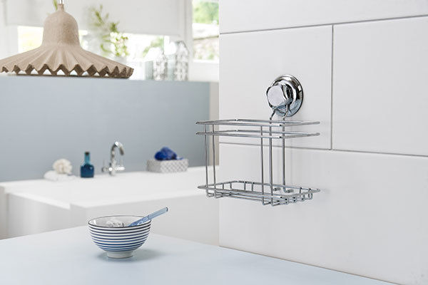 Panier à ventouse argent "Bestlock" petit modèle 6 Compactor