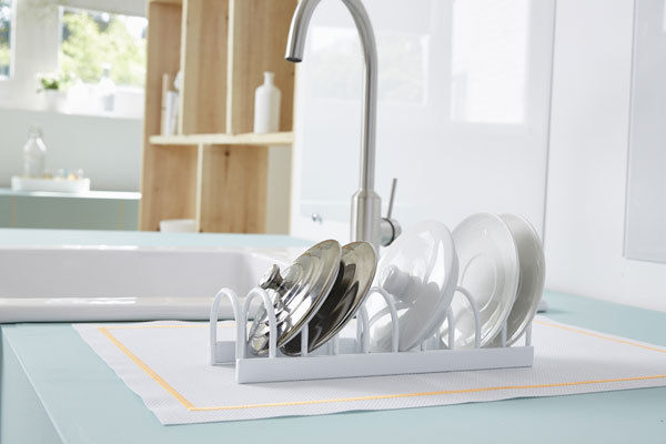 Egouttoir à vaisselles pour petits couvercles et sous-tasses blanc 3 Compactor