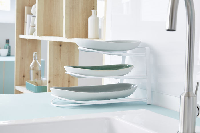 Etagère pour plats 3 niveaux blanche 3 Compactor