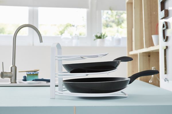 Etagère pour poêles 3 niveaux blanche 3 Compactor