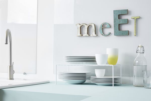 Tablette de rangement blanche pour cuisine 4 Compactor