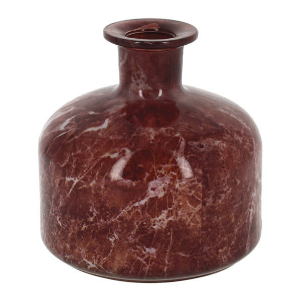 Vase marbré couleur terracotta