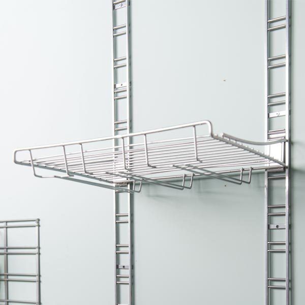 Étagère de rangement mural pour verres argent "Walltech" 3 Compactor