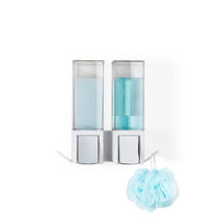 Distributeur de savon mural double - blanc 