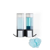 Distributeur de savon mural double - noir  