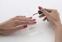 Boite de rangement pour vernis transparente "My pretty nail bar"