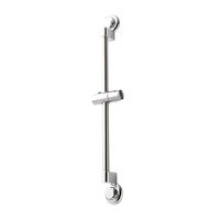 Barre de douche à ventouses argent "Bestlock"