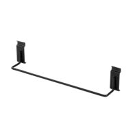 Barre de rangement mural pour crochets noire "Walltech"