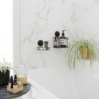 Etagère d’angle à ventouses "Bestlock Black"