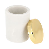 Boîte en marbre couvercle doré