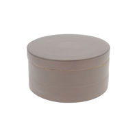 Boîte ronde "Julie" taupe