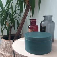 Boîte ronde "Julie" verte