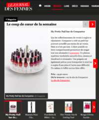 Boite de rangement pour vernis transparente "My pretty nail bar"