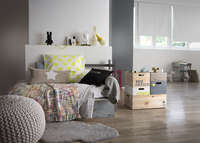 Casier de rangement rectangulaire en pin naturel "Box" S