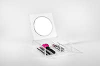 Boite de rangement maquillage avec miroir transparent