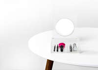 Boite de rangement maquillage avec miroir transparent