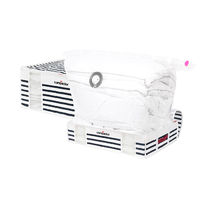 Lot Compactor bleu "Marinière" : housses souples sous-vide L + XXL