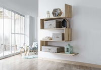 Lot de 5 coffres rigides sous-vide Compactor beiges "2.0" XL