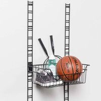 Crémaillère murale noire Walltech grand modèle