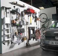 Crémaillère murale noire Walltech grand modèle