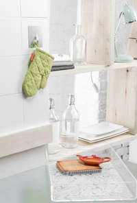 Crochet auto-adhésif chromé repositionnable "Bestlock Magic"