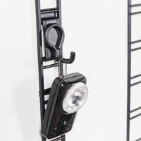 Crochet de rangement mural noir "Walltech" petit modèle