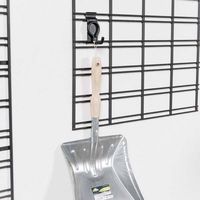 Crochet de rangement mural noir "Walltech" petit modèle