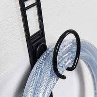 Crochet de rangement mural pour câble et tuyau noir "Walltech"