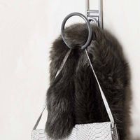 Crochet de rangement mural pour sac à main chromé "Walltech"