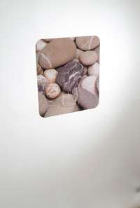 Crochet auto-adhésif repositionnable "Galets"