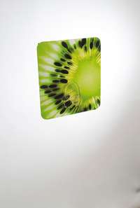 Lot de 3 crochets auto-adhésifs repositionnables "Kiwi"