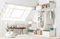 Étagère souple à suspendre 9 niveaux beige "Daman"