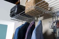 Étagère de rangement mural chromée "Walltech" grand modèle