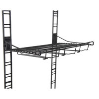 Étagère de rangement mural pour verres noire "Walltech"