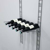 Étagère murale pour bouteilles argent "Walltech"