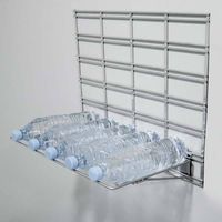 Étagère murale pour bouteilles argent "Walltech"