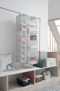 Étagère souple à suspendre 6 niveaux grise "Anton"