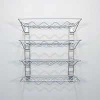 Étagères murales pour bouteilles argent 4 niveaux "Walltech"