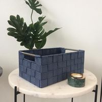 Grand panier "Toronto" bleu