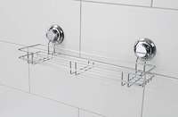 Grande tablette à ventouses argent "Bestlock"