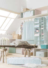 Housse courte pour vêtements verte "Daman"