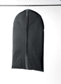 Housse courte pour vêtements noire "Urban"